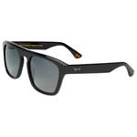 Binocle Eyewear Lunettes de soleil Stefano Shiny Black Gradient Grey Polarized Présentation