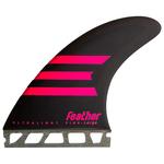 Feather Fins Ailerons Surf Ultralight Dual Tab Black Présentation