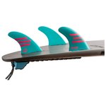 Feather Fins Ailerons Surf Ultralight Dual Tab Light Blue Présentation