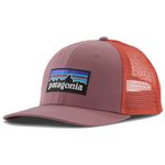 Patagonia Casquettes P-6 Logo Trucker Hat Evening Mauve Présentation