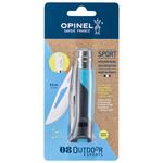 Opinel Couteaux (couverts) N°8 Outdoor Blister Soft Bleu Présentation