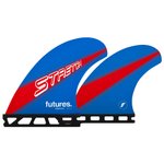 Futures Fins Ailerons Surf Future Stretch ST-1 RTM Honeycomb Blue / Red Présentation