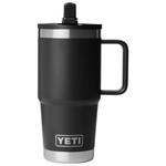 Yeti Mug Rambler 20 Oz (591 ml) Travel Straw Mug Black 