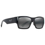 Maui Jim Lunettes de soleil Ka'olu Noir Brillant Neutral Grey Minéral Superthin Présentation