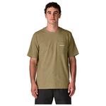 Patagonia Tee-shirt Boardshort Logo Pocket Responsibili-Tee Gumtree Green Présentation