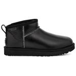 UGG Chaussures W Classic Ultra Mini Leather Regen Black Présentation
