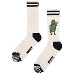 Happy Socks Chaussettes Crew Socks Pickles Beige Présentation