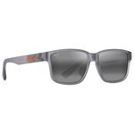 Maui Jim Lunettes de soleil Kuniahi Asian Fit Matte Transparent Grey Neutral Grey MauiPure Présentation