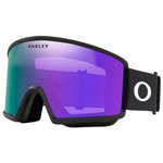 Oakley Masque de Ski Target Line L Matte Black Violet Iridium Présentation