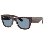 Ray Ban Lunettes de soleil RB0840S Mega Wayfarer Polished Havana Blue Présentation