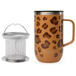 Qwetch Mug Mug Tisanière 470 ml Wild Camel Présentation