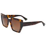 Binocle Eyewear Lunettes de soleil Victoria Shiny Tortoise Black Gradient Brown Polarized Présentation
