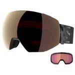 Salomon Masque de Ski Radium Prime Black Sigma Gun Metal + Sigma Light Blue Présentation