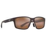 Maui Jim Lunettes de soleil Walewaha Asian Fit Metal Matte Brown Hcl Bronze Mineral Superthin Présentation