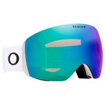 Oakley Masque de Ski Flight Deck L Matte White Prizm Argon Iridium Présentation