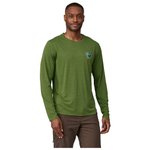 Patagonia Tee-shirt de rando M's L/S Capilene® Cool Daily Graphic Unity Fitz Terrain Green X-Dye Présentation