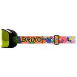 Briko Masque de Ski Chino Graphic Black Fantasy Lime Lime Mirror Présentation