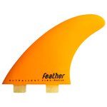 Feather Fins Ailerons Surf Ultralight Dual Tab Orange 