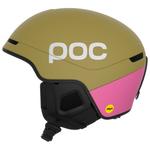 Poc Casque de ski Obex Contour Mips Olivine Green Matt Thulite Pink Matte Présentation