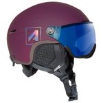 AZR Casque visière Orion Visor Cramberry Mat Irisé Bleu Présentation