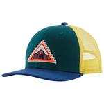 Patagonia Casquettes Kid's Trucker Hat Driftways Patch Cascade Green Présentation