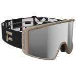 Flaxta Masque de Ski Evoke Sandstone Silver Mirror Lens Présentation
