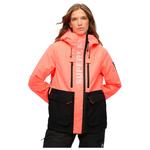 Superdry Blouson Ski Ultimate Freestyle Ski Jacket W's Corail Fluo Présentation