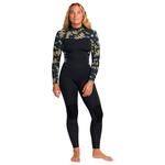 Roxy Combinaison Intégrale 4/3 Swell Back Zip Black floral Présentation