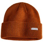 Autumn Bonnet Cord Beanie Rust Brown Présentation