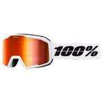 100% Masque de Ski Valnor White Red Red Mirror Présentation