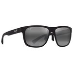 Maui Jim Lunettes de soleil Puakea Noir Mat Gris Neutre Minéral Superthin Présentation