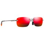 Maui Jim Lunettes de soleil Lanakila Ruthénium Clair Brillant Hawaii Lava MauiPure Présentation