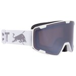 Red Bull Spect Masque de Ski Park Shiny White Smoke Silver Mirror Présentation