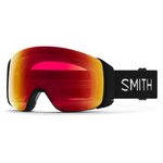 Smith Masque de Ski 4D Mag Asian Fit Black Chromapop Photochromic Red Mirror + Chromapop Storm Blue Sensor Mirror Présentation