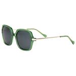 Binocle Eyewear Lunettes de soleil Marbella Shiny Gold Kaki Grey Polarized Présentation