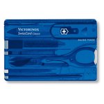 Victorinox Accessoire Outillage Swisscard Translucide Blue Présentation