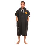 All-In Poncho Classic Light Waffle Ponchos Black Caramel Présentation