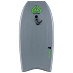 Flood Board de Bodyboard Usurper Boogie Charcoal Fluro Green Présentation