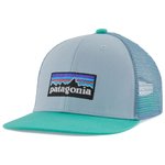Patagonia Casquettes K's Trucker Hat P-6 Logo: Steam Blue Présentation