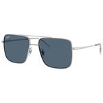 Ray Ban Lunettes de soleil RB3758 Ari Polished Silver Polar Blue Présentation