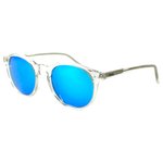 Binocle Eyewear Lunettes de soleil California Transparent Miroir Ice Blue Polarized Présentation