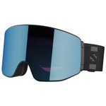 Salomon Masque de Ski Sentry Prime Black Sigma Sky Blue + Sigma Silver Pink Présentation