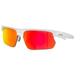 Oakley Lunettes de soleil Bisphaera Polished White Prizm Ruby Présentation