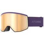 Atomic Masque de Ski Four Pro Hd Photo Dark Purple Amber Gold Hd + Clear Présentation