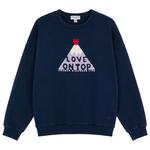 French Disorder Sweat Rosa Warmy Love On Top Navy Présentation
