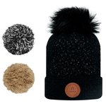 Cabaia Bonnet Angel Face Beanie Black Lurex Présentation