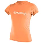 O'Neill Top Manches Courtes Womens Basic Skins S/S Sun Shirt Light Grapefruit Présentation