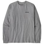 Patagonia Tee-shirt P-6 Logo Responsibili-Tee L/S Gravel Heather Présentation