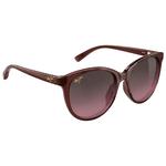 Maui Jim Lunettes de soleil Kalawa Havana Shiny Translucide Burdungy Mineral SuperThin Maui Rose Présentation