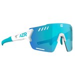 AZR Lunettes de soleil Aspin Rx Blanche Mate Ecran Tr Uquoise Multicouche Présentation